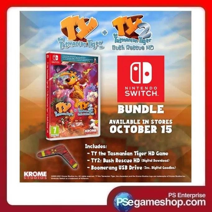 

PROMO SWITCH TY THE TASMANIAN TIGER HD + TY THE TASMANIAN TIGER 2 (ENGLISH)