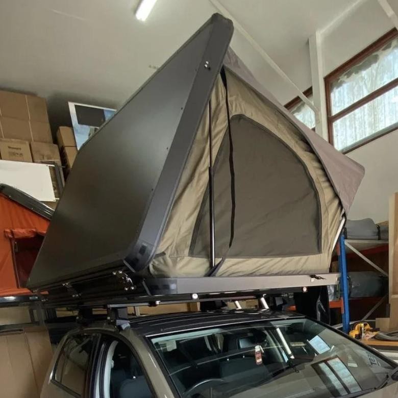 buy roof top tent 2 person aluminum hard shell roof top tent waterproof car camping rooftop tent