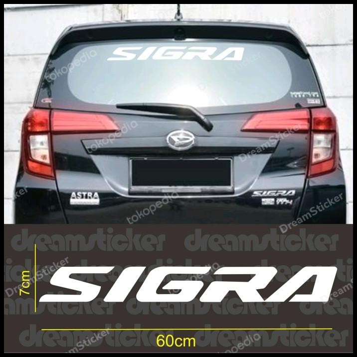TERMURAH STICKER STIKER MOBIL DAIHATSU SIGRA KACA BELAKANG 