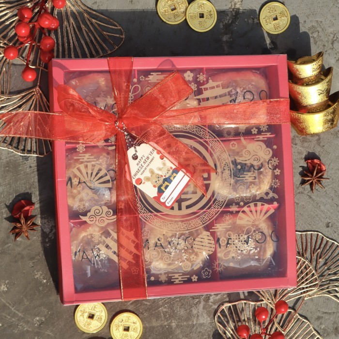 

CNY Pia Bakpia Homemade isi 9 Chinese New Year Imlek Hampers Premium - Kacang Hijau Limited