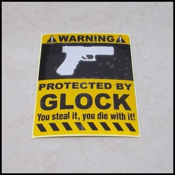 

BEST DEAL STIKER STICKER GLOCK WARNING !!!!!!