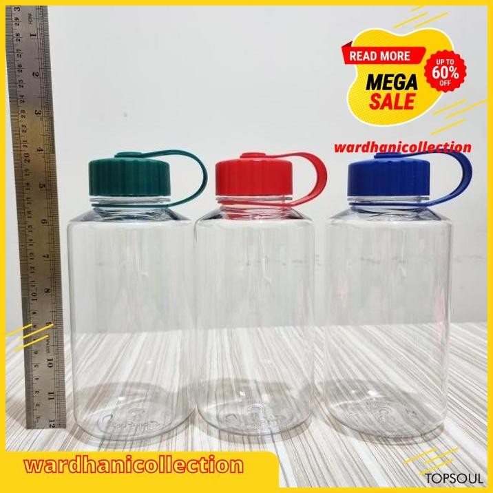 BOTOL MINUM DUNDEE 1LITER BESAR TUMBLER PLASTIK POLOS SOUVENIR PROMOSI BEBAS ONGKIR 