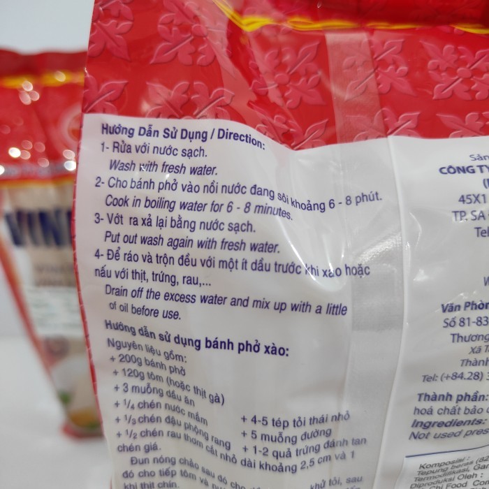 

Vina Pho Rice Noodle 400Gr Etiau Tipi Vietnam Pho Oup Vietnamee