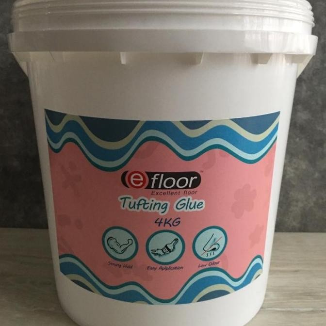 

Tufting Rugs/Punch Needle Glue,Perekat/Lem Sulaman/Rajutan isi 4 kg