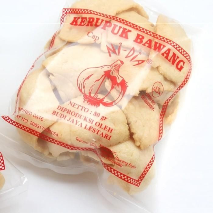 

#Paket Murah 15 Pcs#Kerupuk/Krupuk/Kripik Bawang Nidia 80 Gram
