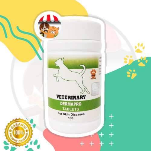 Terlaris Veterinary Dermapro Tablet - Obat Scabies Anjing - Obat Jamur Anjing SALE