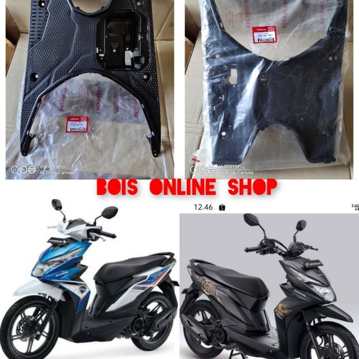 bordes atas dek pijakan kaki beat new esp beat street 2017-2018-2019