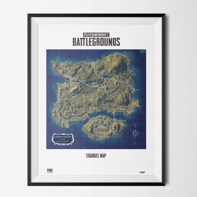 

TERBARU POSTER PETA PUBG PAKET LENGKAP (4 MAP) LIMITED - UKURAN A3 !!!!!