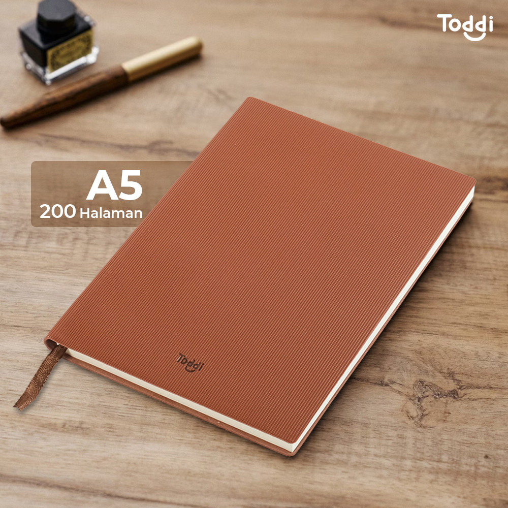 

Toddi Buku Jurnal Leather Notebook Diary 68GSM 200 Halaman Grid - TD101