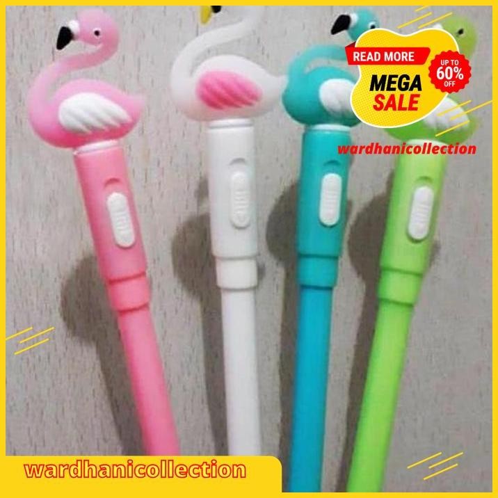 

PULPEN LAMPU FLAMINGO NYALA / GEL PEN KTER BURUNG UNIK PENA GLOW FREE ONGKIR !!!