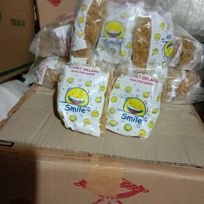 

karet gelang kuning/thailand/cacing kecil (isi 10bks) !!