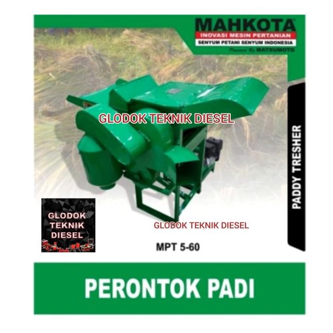 Mesin Perontok Padi Mahkota Mpt 5-60 Paddy Thresher Original
