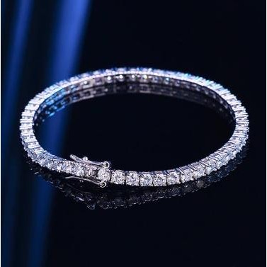 gelang tennis moissanite libertee fancy elegant tennis bracelet jewels 