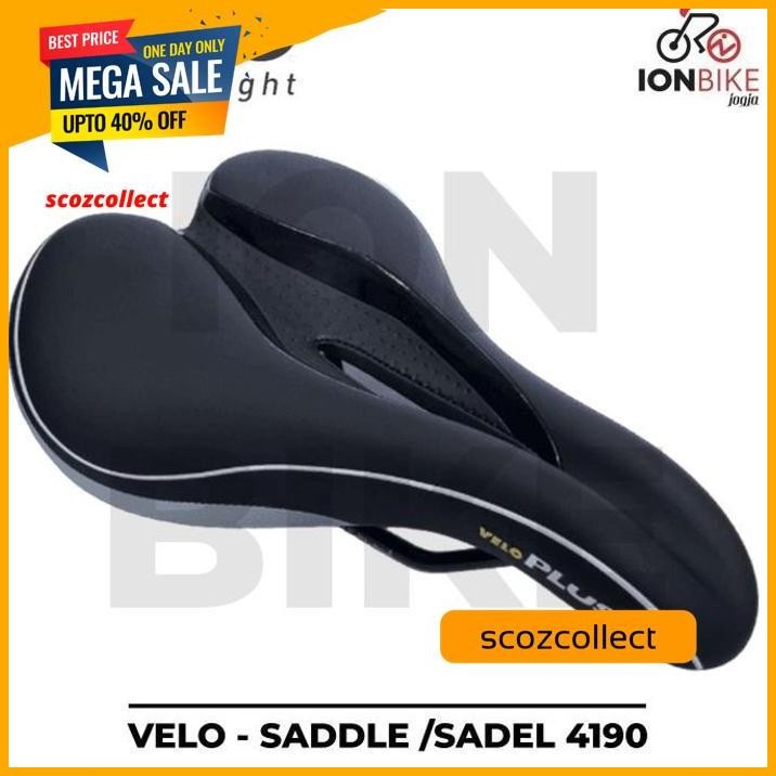 SADEL VELO 4190 GEL SADDLE LUBANG SEPEDA MTB EMPUK ERGONOMIC MURAH ROADBIKE ROAD BIKE LIPAT SELI GRA