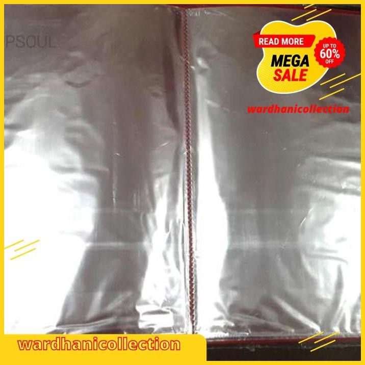 

CLEAR HOLDER 20 LEMBAR FOLIO / F4 MAP DOCUMENT DISPLAY BOOK 20 POCKETS BEST QUALITY !!