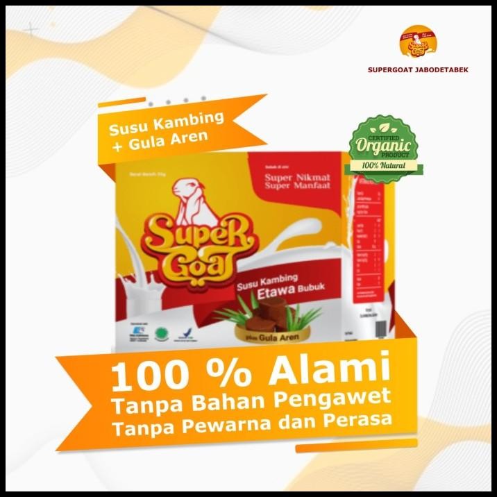 

SUPER GOAT - SUSU KAMBING ETAWA BUBUK DENGAN GULA AREN