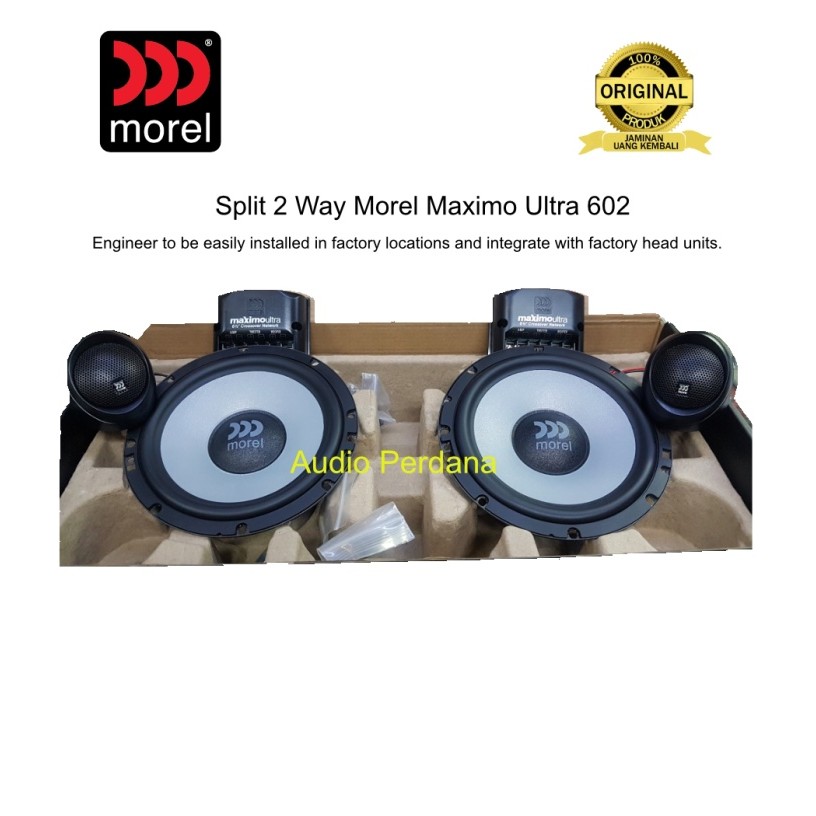 Morel Maximo Ultra 602 Speaker Split 2 Way Morel Original dan Resmi