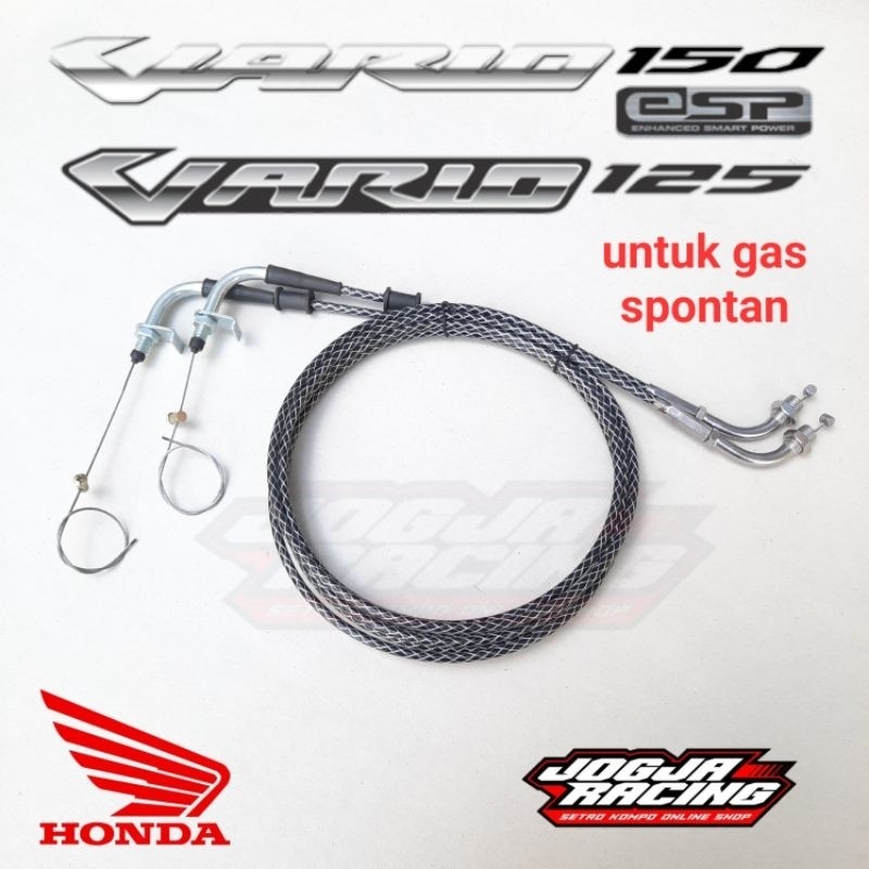 KABEL GAS VARIO KARBON UNTUK GAS SPONTAN TINGGAL PASANG VARIO 150 VARIO 125