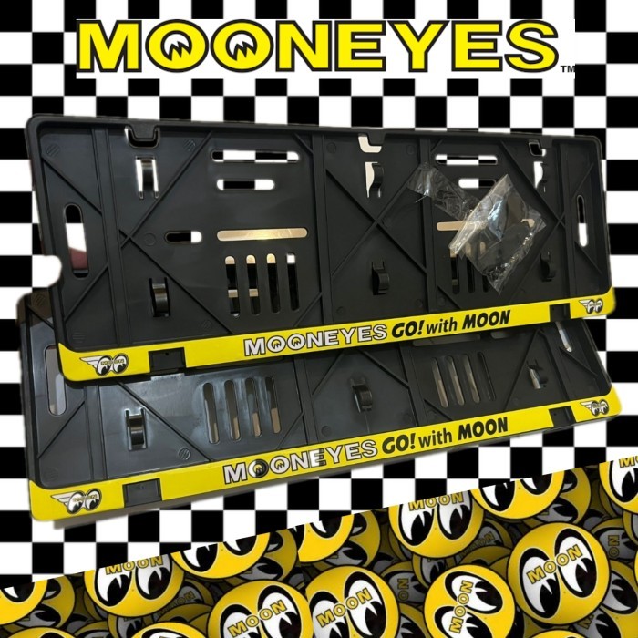 Frame cover plat Mooneyes plat indonesia