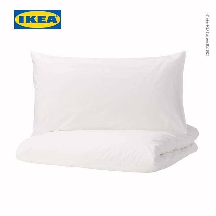 Tebaru IKEA DVALA Sarung Duvet 240x220cm dan 2 Sarung Bantal 50x80cm Berkualitas