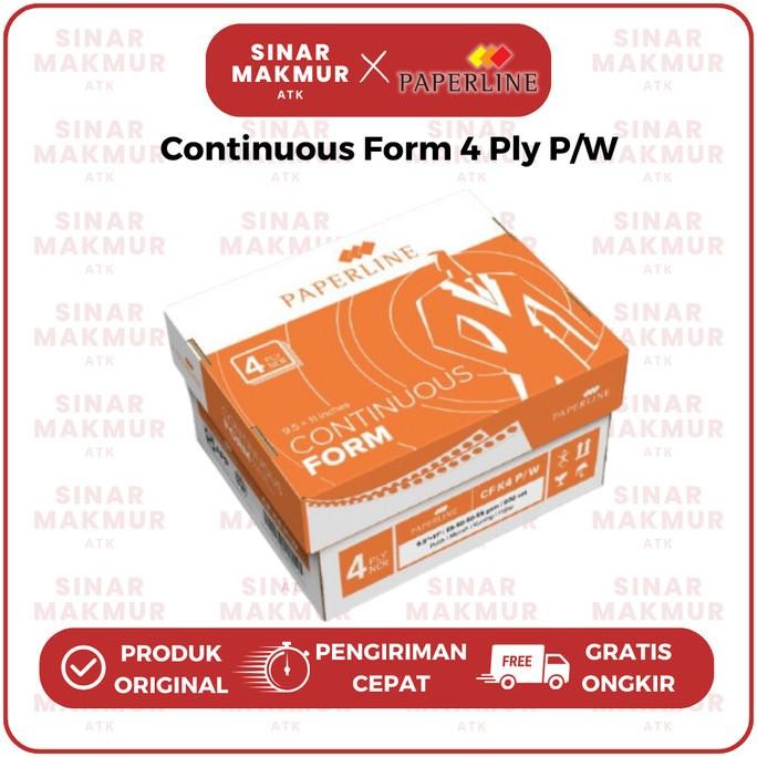 

TERMURAH - Continuous Form/Kertas Komputer 9.5x11 4 Ply/K4 W Paperline (Dus)