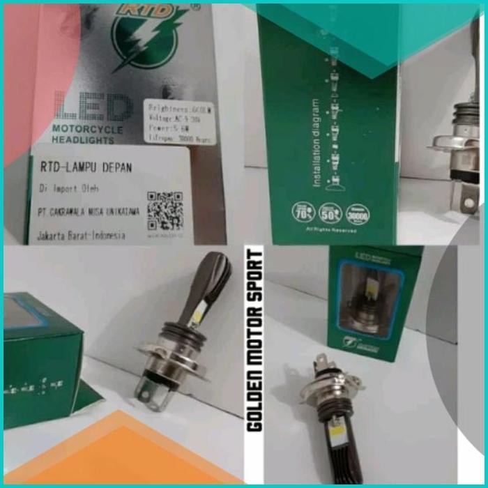 lampu led H4 RTD vixion 2 sisi led RTD 2 sisi vixion nyalah putih 07D3