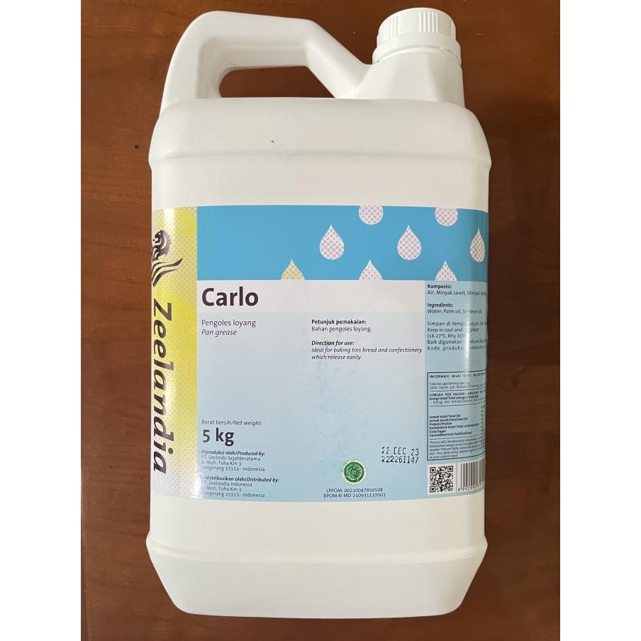 

NEW PRODUK CARLO OLES LOYANG 5KG ZEELANDIA PAN GREASE !!!!!