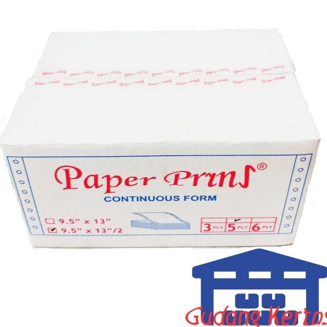 

CONTINUOUS FORM 91/2 X 13/2 5PLY PAPERPRYNS (BAGI 2)