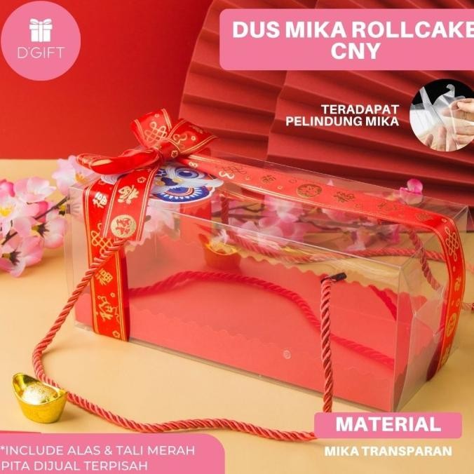 

TERBARU (5PCS) BOX MIKA BOLU GULUNG IMLEK DUS ROLLCAKE SINCIA TRANSPARAN !!!!!