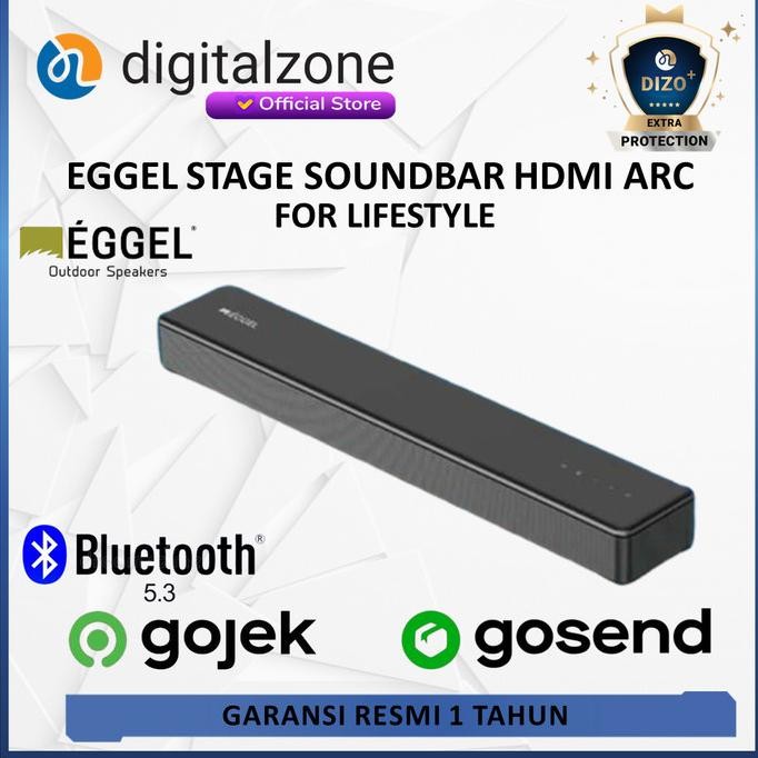 EGGEL STAGE SOUNDBAR HDMI ARC SOUNDBAR BLUETOOTH EGGEL SPEAKER ORIGINAL DAN TERPERCAYA