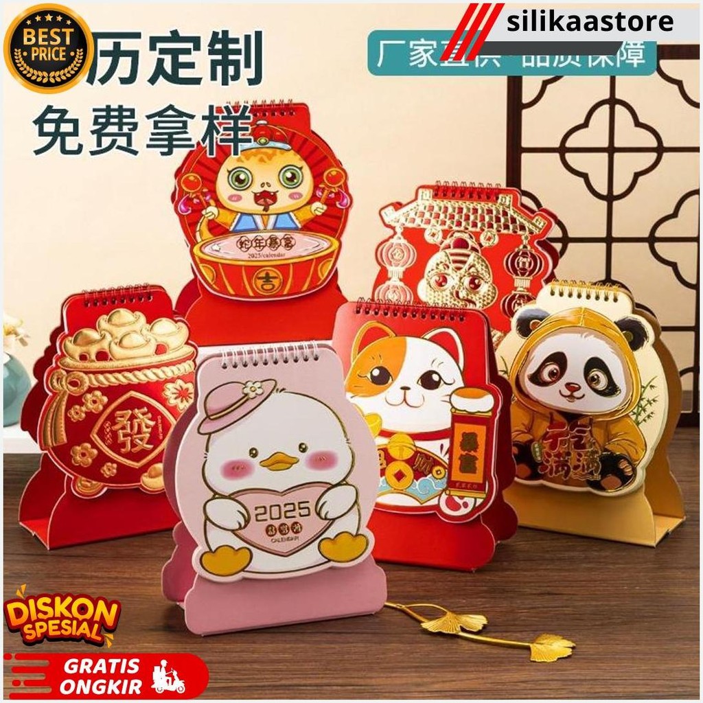 

[New] Kalender Premium Shio Ular 2025 Bulanan Model Lipat Gantung Imlek Calender Meja Snake Tahun 2025 Gambar Masak Makanan Gantung Harian Sobek Bulanan Termurah Kalender Cina 2025 Siap Kirim