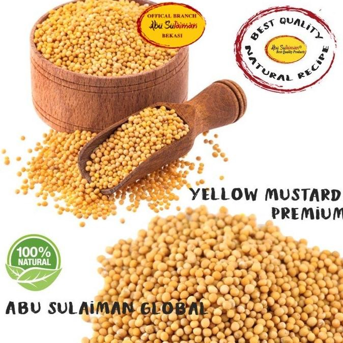 

Kk - YELLOW MUSTARD SEED 1 KG / BIJI YELLOW MUSTARD 1 KG / PREMIUM YELLOW MUSTARD /