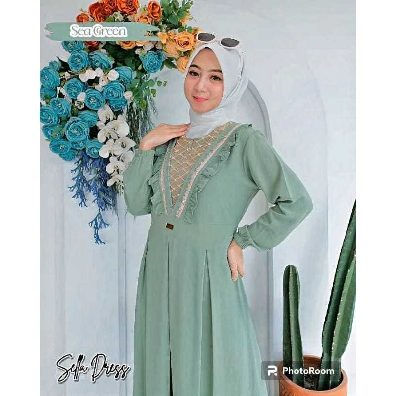 Gamies Prempuan Gamiss Pesta Gammis Simple Elegan Gamos Mewah Gamid Import Premium Ganis Kondangan G