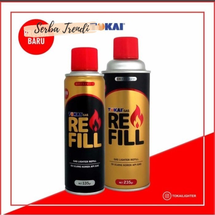 Gas Refill Korek Tokai Jepang / Isi Ulang Korek Api