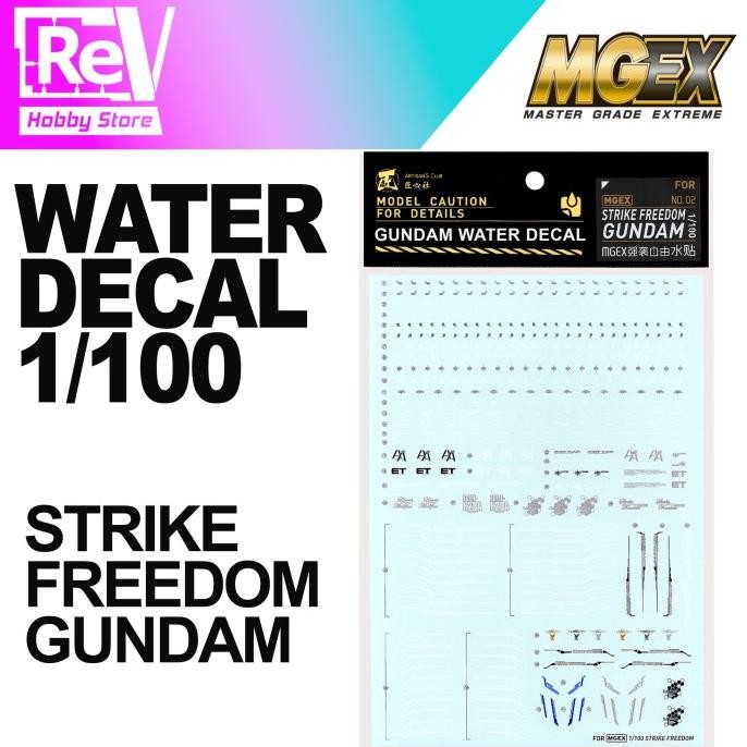 GUNDAM WATER DECAL MGEX STRIKE FREEDOM MASTER GRADE