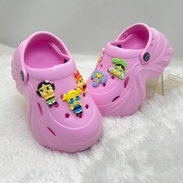 Fashion Anak PROMO 1.1 PUNCAK Ceqiu EH60 Sandal Anak Perempuan Karakter Cry Baby Powerpuff Girls