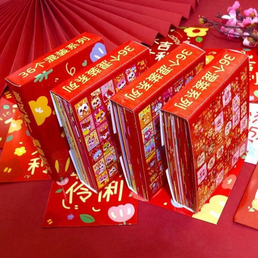 

GHT GROSIR ANGPAO VIRAL IMLEK 1 BOX ISI 36 GAMBAR LUCU 2025 SHIO ULAR