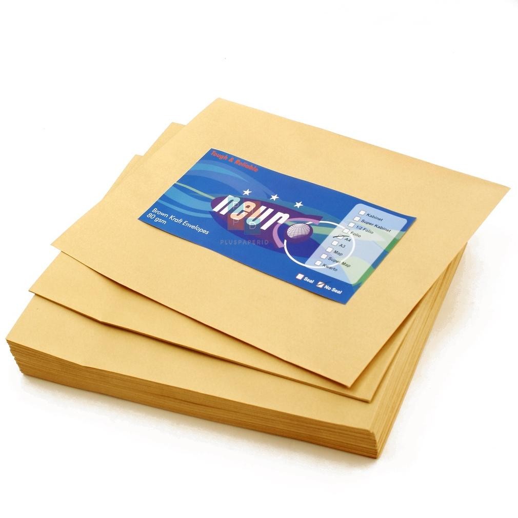 

GHT NEURO - Amplop Coklat Ukuran A4 ( 30 x 22 cm ) No Seal - 1 Pack