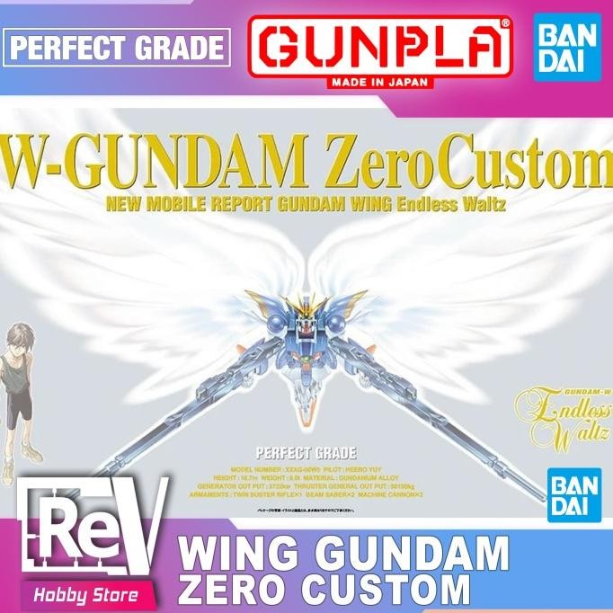 PG WING GUNDAM ZERO CUSTOM BANDAI PERFECT GRADE 1/60