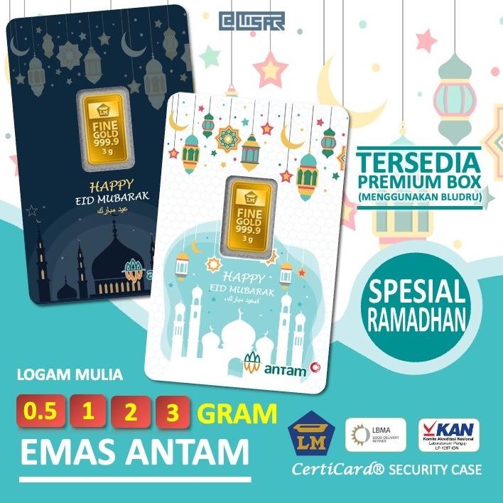 GHT LM Logam Mulia Emas Antam 0.5 gr 1 gr 2 gr 3 gr gram Kado Angpao Hampers Gift Ramadhan Lebaran I