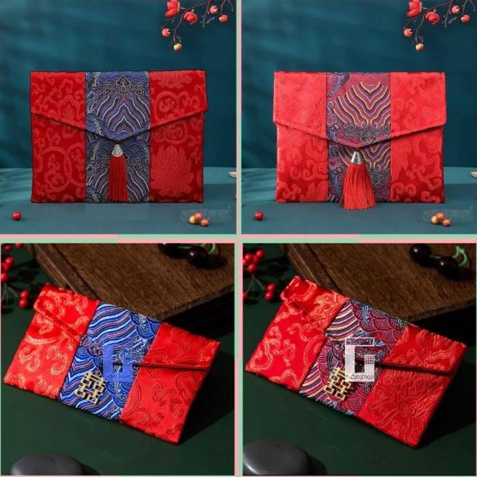 

TERBARU ANGPAO ANGPAU DOMPET KAIN WEDDING SANGJIT SHUANGXI IMLEK JUMBO BESAR !!!!!