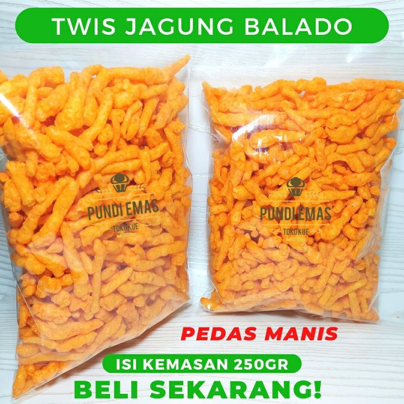 

Twist Twist Jagung Balado - 250 GR Pedas Manis Twis Twis Cheetos