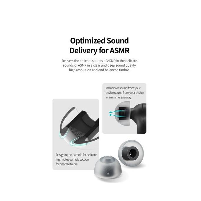 AZLA SEDNAEARFIT MAX ASMR FOR IEM & TWS | MEDICAL SILICONE EARTIPS