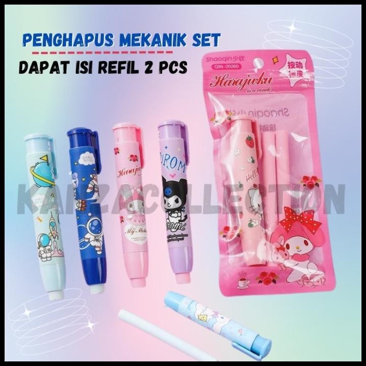 

Penghapus Pensil 1Set / Hapusan Mekanik Anak Sd / Penghapus Motif Cowo