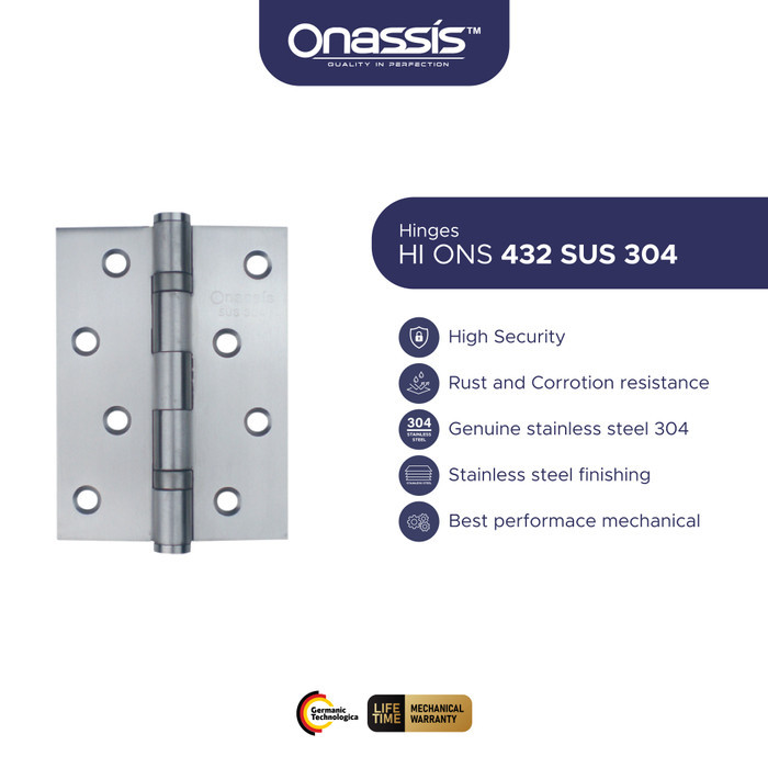 ENGSEL PINTU ONASSIS 432-4BB SUS 304 SS