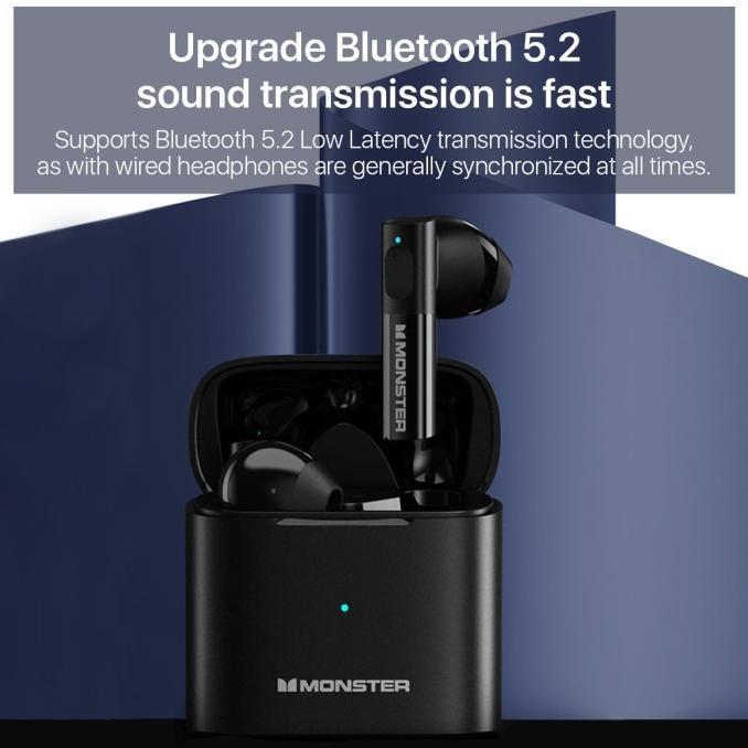MONSTER XKT03 WIRELESS BLUETOOTH EARPHONE HEADSET EARBUDS TWS
