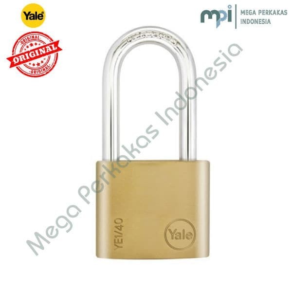 GEMBOK PADLOCK YALE YE1 40 140 Brass Padlock Essential Series