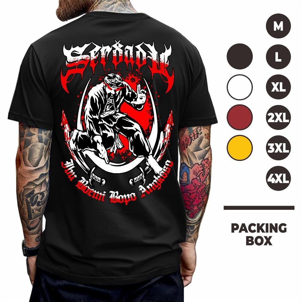 Terviral Kaos Baju Serdadu Psht Sh Terate Putih Lawasan