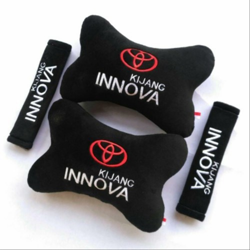 Bantal Mobil INNOVA ISI 4 Bantal Headrest Bantal sandaran mobil INNOVA