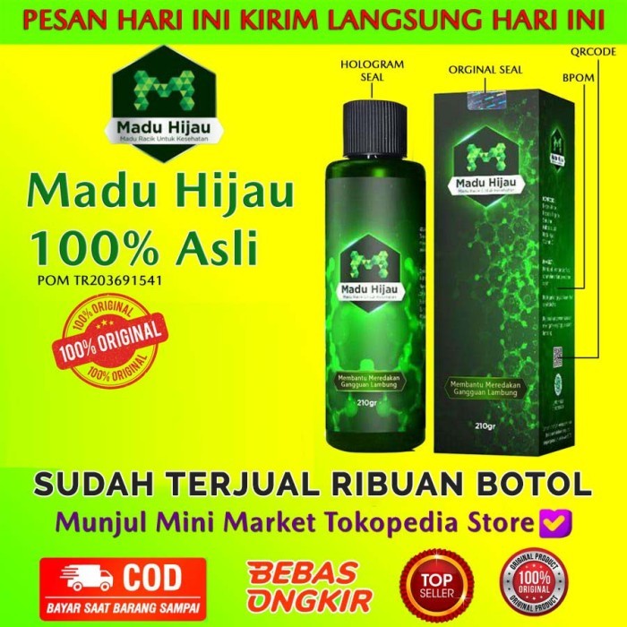 

Terlaris Madu Hijau 100% Asli Obat Asam Lambung dan GERD SALE